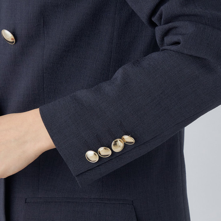 シルバーライン 【SL】【春夏】6釦2掛けダブルジャケット/ネイビー/ウォッシャブル/Naturemier 紺中間