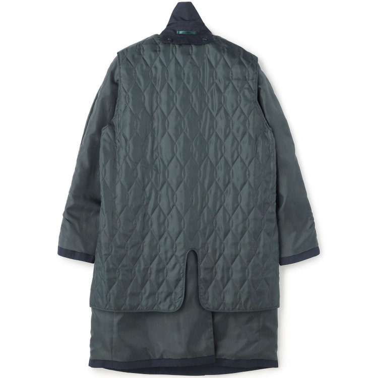 ブラックライン 【発送在庫あり】【SL】コットンブレンド ダブルトレンチベルテッドコート/ネイビー/WATERPROOF ネイビー系(紺)