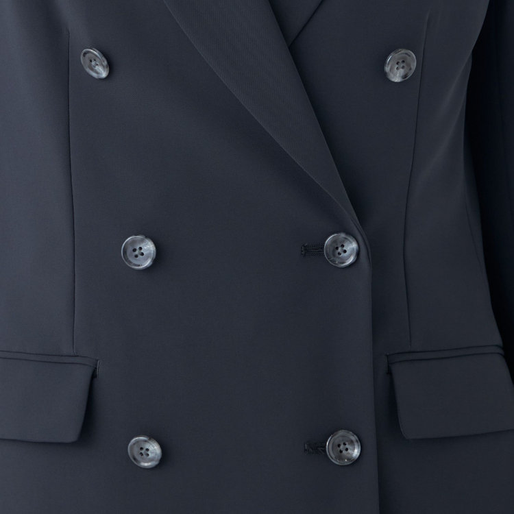 シルバーライン 【SL】【年間】6釦2掛けダブルジャケット/ネイビー/ウォッシャブル 紺中間