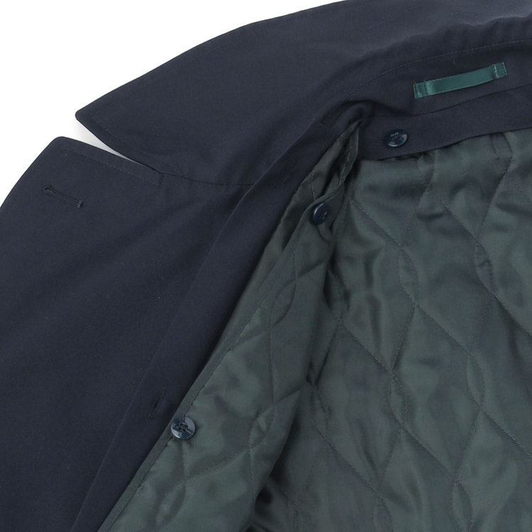 ブラックライン 【発送在庫あり】【SL】コットンブレンド ダブルトレンチベルテッドコート/ネイビー/WATERPROOF ネイビー系(紺)