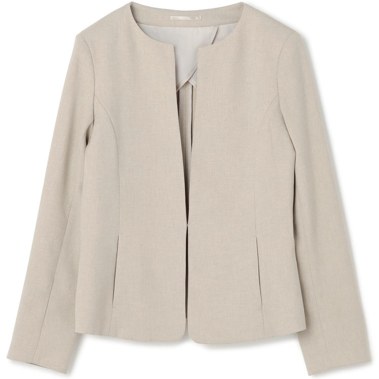 シルバーライン 【SL】【年間】キーカラージャケット/ベージュ/ウォッシャブル 茶淡色