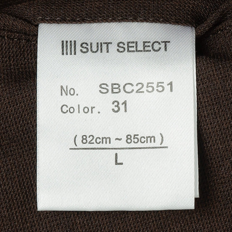 ブラックライン 【SLIM TAPERED】【春夏】0タックテーパードパンツ/ブラウン/ウォッシャブル/4S SUSTAINABILITY&ECOLOGY FABRIC/※裾上げ済み仕様 茶中間