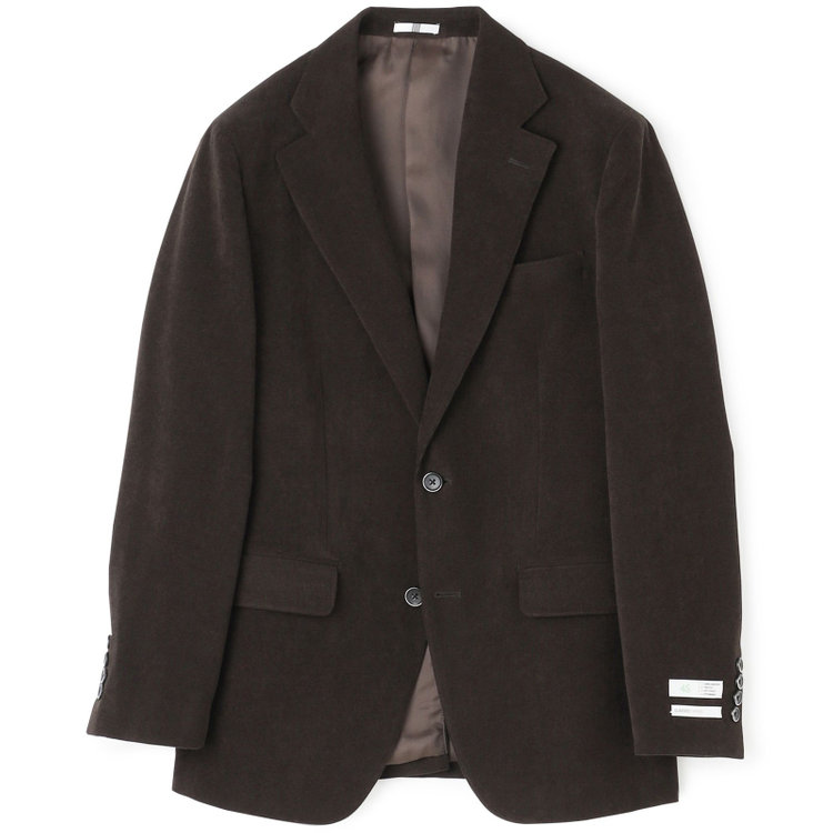 シルバーライン 【CLASSICO TAPERED】【秋冬】2釦シングルジャケット/カーキ×コーデュロイ/4S SUSTAINABILITY&ECOLOGY FABRIC 黄淡色