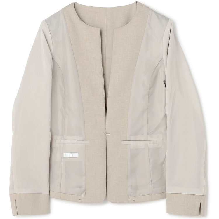 シルバーライン 【SL】【年間】キーカラージャケット/ベージュ/ウォッシャブル 茶淡色