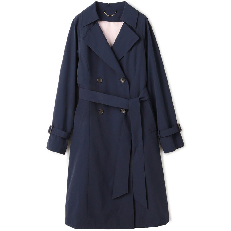 スーツセレクト 【SUIT SELECT×Samantha Thavasa】バックプリーツ トレンチコート/ネイビー 紺中間