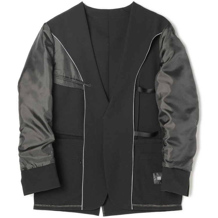 スーツセレクト 【WEB限定/OUTLET】【RBC】【春夏】ノーカラー1釦ジャケット/ブラック ブラック系(黒)