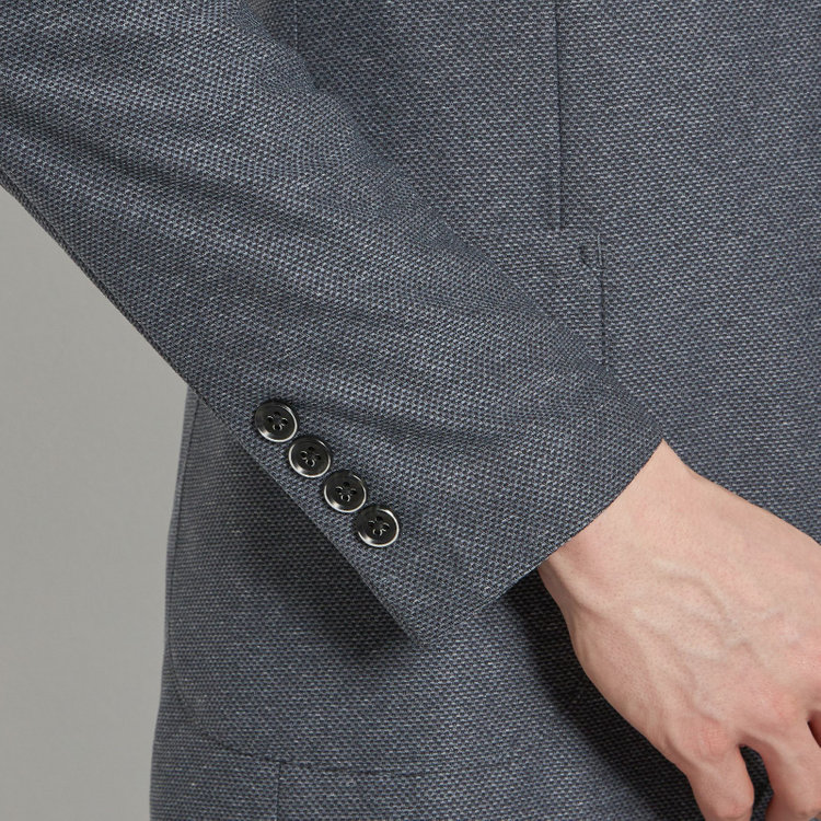 シルバーライン 【CLASSICO TAPERED】【春夏】2釦シングルジャケット/グレー/パッチポケット/4S SUSTAINABILITY&ECOLOGY FABRIC グレー中間