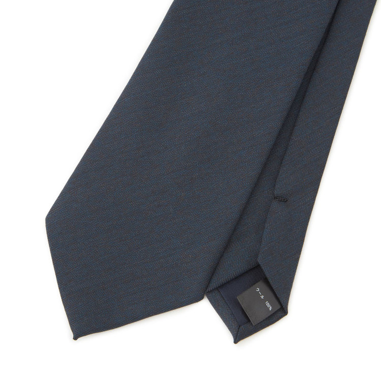 シルバーライン 【SL】ウールシャドーストライプネクタイ 8.5cm幅/ネイビー/Ermenegildo Zegna TRAVELLER woven in italy その他