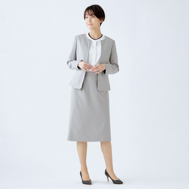 シルバーライン 【SL】【年間】キーカラージャケット/グレー/ウォッシャブル グレー中間