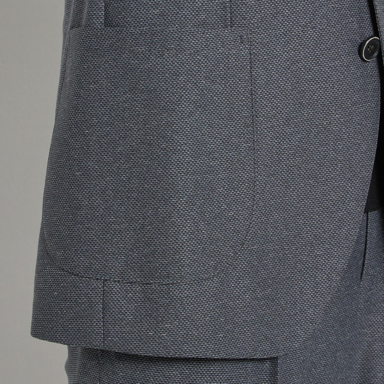 シルバーライン 【CLASSICO TAPERED】【春夏】2釦シングルジャケット/グレー/パッチポケット/4S SUSTAINABILITY&ECOLOGY FABRIC グレー中間