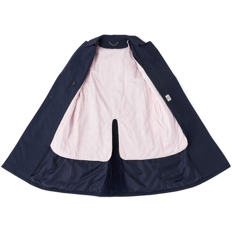 スーツセレクト 【SUIT SELECT×Samantha Thavasa】バックプリーツ トレンチコート/ネイビー 紺中間