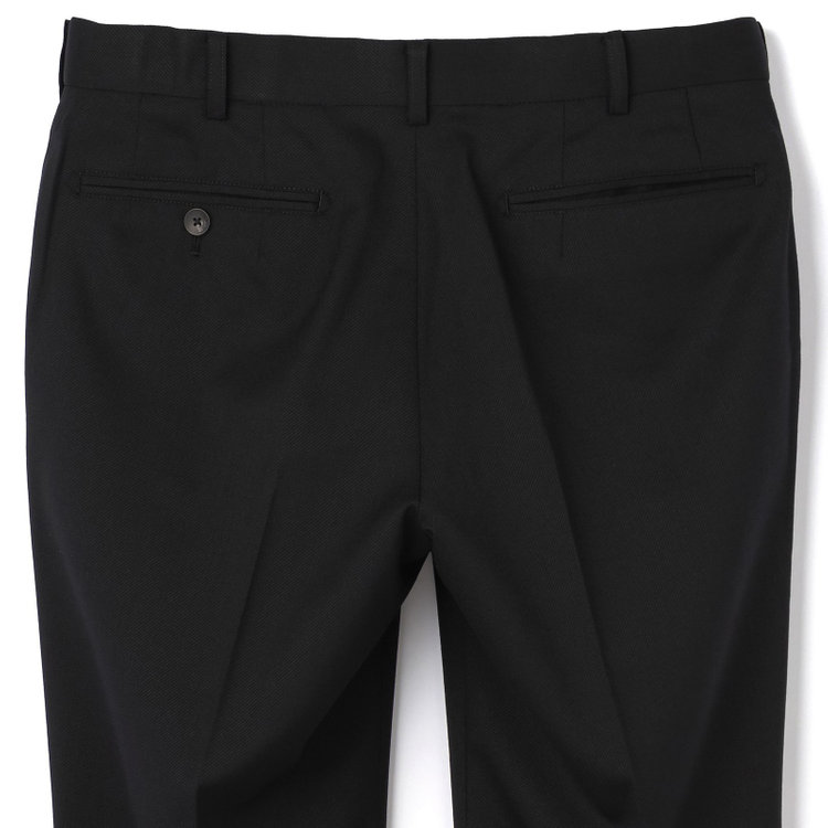 シルバーライン 【CLASSICO TAPERED】【年間】【結婚式対応可】2釦シングルフォーピーススーツ 1タック/ブラック＋コーディネートパンツグレー/両面ジレ/ウエストムーブ/4S SUSTAINABILITY&ECOLOGY FABRIC/※裾上げ必要 黒