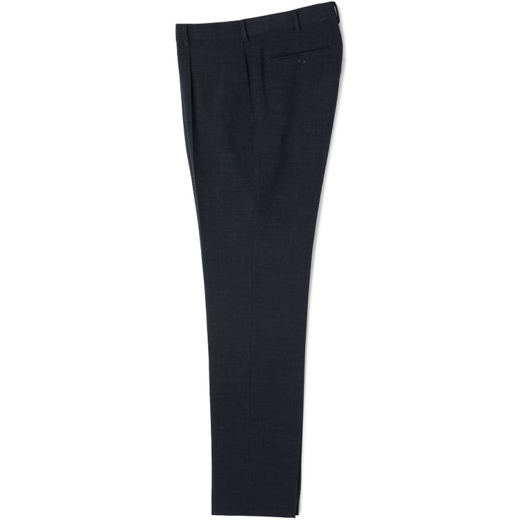 シルバーライン 【CLASSICO TAPERED】【春夏】1タックテーパードパンツ/ネイビー/ウエストムーブ4S SUSTAINABILITY&ECOLOGY FABRIC/※裾上げ済み仕様 紺濃色