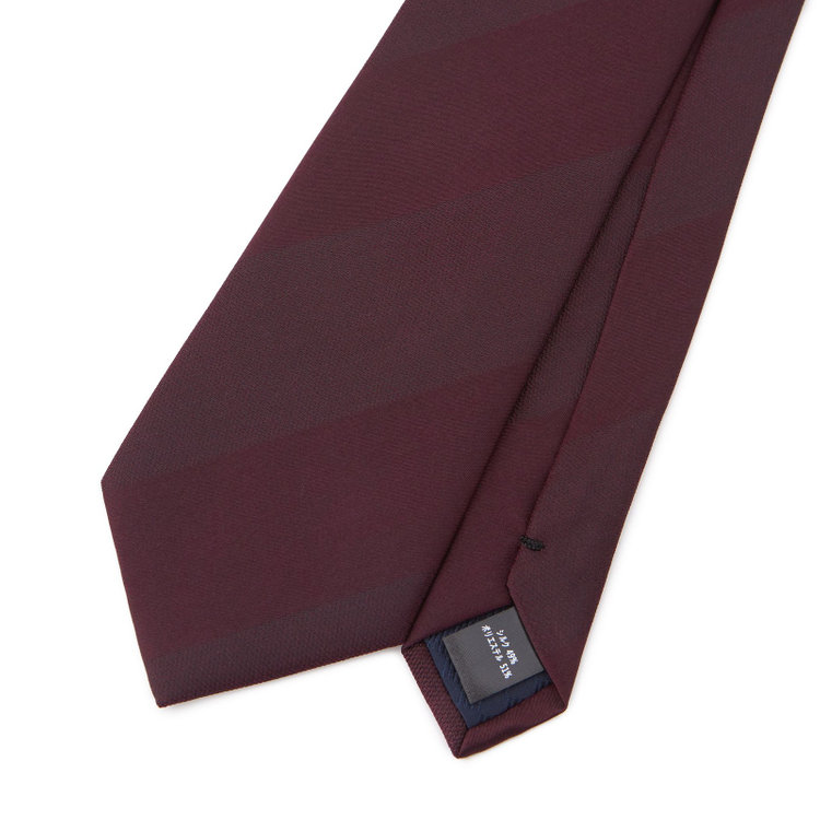 ブラックライン 【BLACK LINE】シルクブレンドシャドーストライプネクタイ 7.5cm幅/ワイン その他