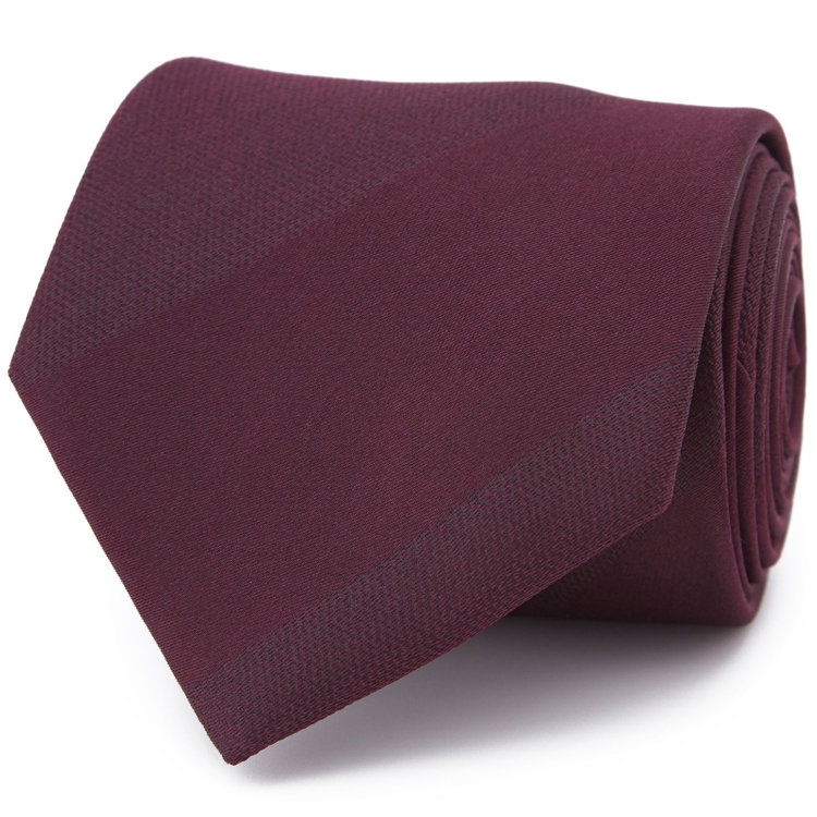 ブラックライン 【BLACK LINE】シルクブレンドシャドーストライプネクタイ 7.5cm幅/ワイン その他