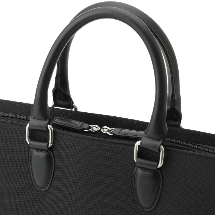 シルバーライン ブリーフケース/ブラック/ショルダーストラップ付き 黒