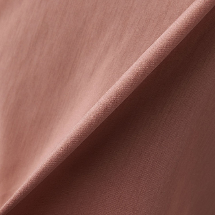 シルバーライン 【SL/半袖】バンドカラーブラウス/ブラウン/ストレッチ/通気性/吸水・速乾 茶中間