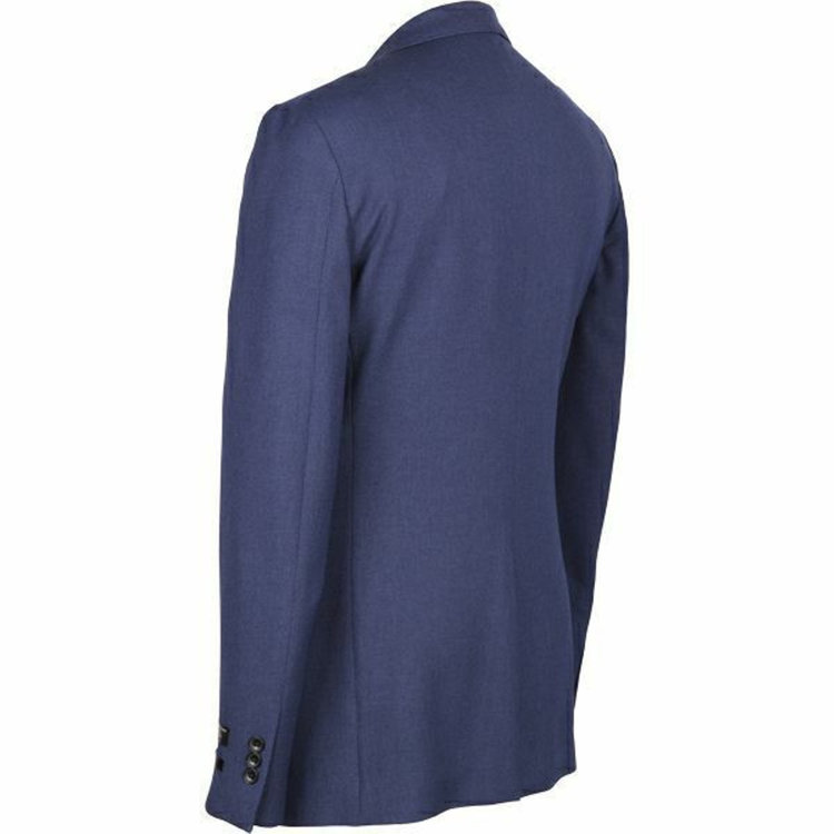 スーツセレクト 【WEB限定/OUTLET】【SLIM TAPERED_2】【年間】2釦シングルスリーピーススーツ 0タック/ネイビー×バーズアイ/4S/※パンツ裾上げ済仕様 ネイビー系(紺)