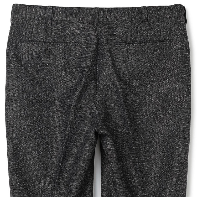 シルバーライン 【RBC】【春夏】ポリエステル1タックテーパードパンツ/ブラック/ウエストムーブ仕様/4S SUSTAINABILITY&ECOLOGY FABRIC/※裾上げ必要 黒