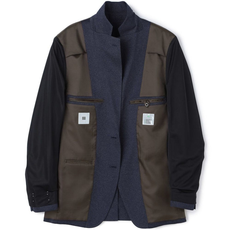 シルバーライン 【CLASSICO TAPERED】【春夏】2釦シングルジャケット/ネイビー/パッチポケット/4S SUSTAINABILITY&ECOLOGY FABRIC 紺濃色