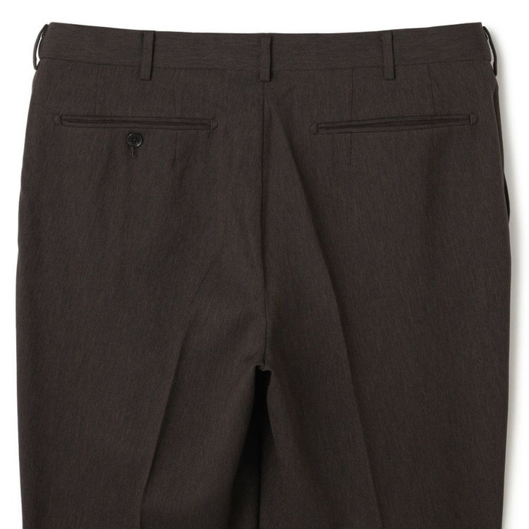 シルバーライン 【CLASSICO TAPERED】【春夏】1タックテーパードパンツ/ブラウン/ウエストムーブ仕様/4S SUSTAINABILITY&ECOLOGY FABRIC/※裾上げ済仕様 茶中間
