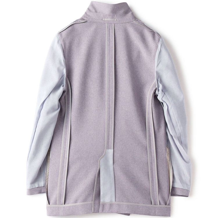シルバーライン 【SILVER LINE】【春夏】6釦2掛けダブルブレザー/4S SUSTAINABILITY&ECOLOGY FABRIC/パープル×メタル釦 紫淡色