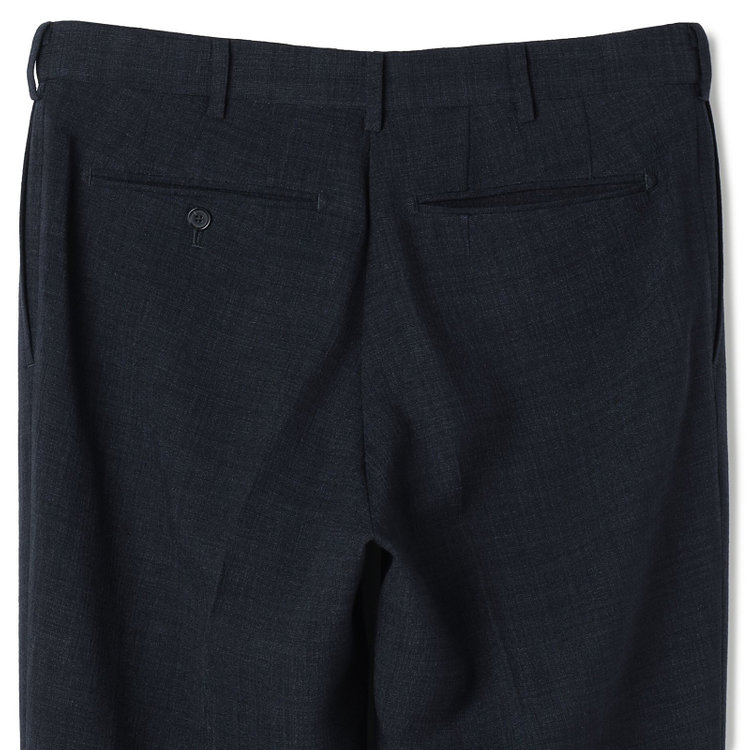シルバーライン 【CLASSICO TAPERED】【春夏】1タックテーパードパンツ/ネイビー/ウエストムーブ4S SUSTAINABILITY&ECOLOGY FABRIC/※裾上げ済み仕様 紺濃色