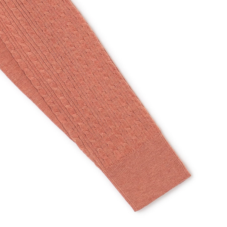 シルバーライン 【SL】【秋冬】 ハイネック ニットセーター/オレンジ/マシンウォッシャブル 橙淡色