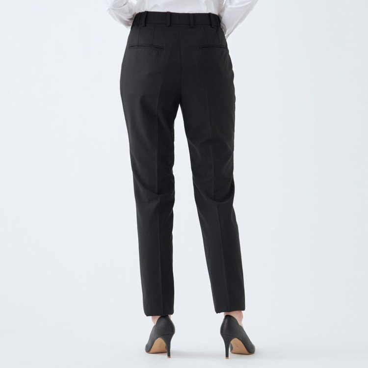 スーツセレクト 【SUIT SELECT×Samantha Thavasa】【年間】ストレートパンツ/究極のブラック/4S/マシンウォシャブル/※裾上げ必要 ブラック系(黒)