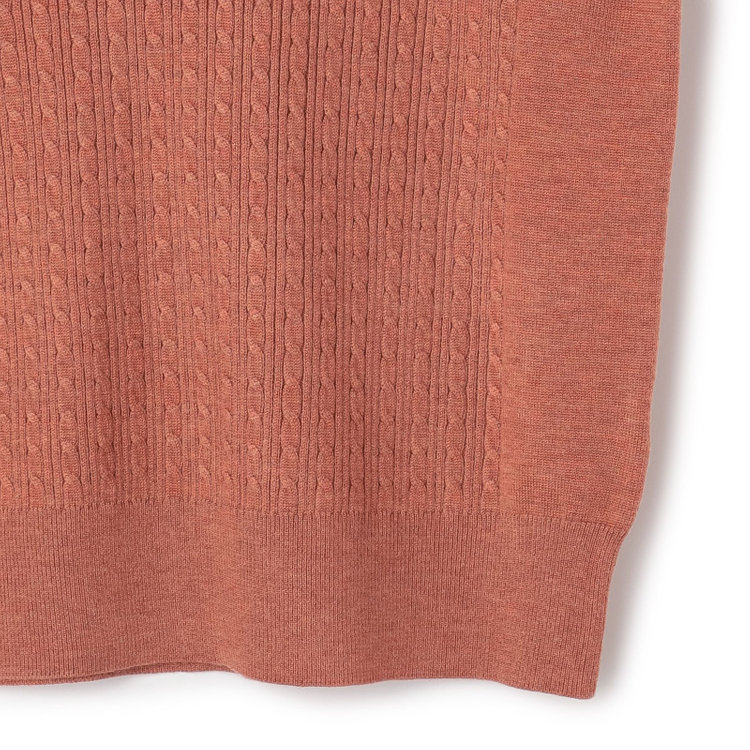 シルバーライン 【SL】【秋冬】 ハイネック ニットセーター/オレンジ/マシンウォッシャブル 橙淡色