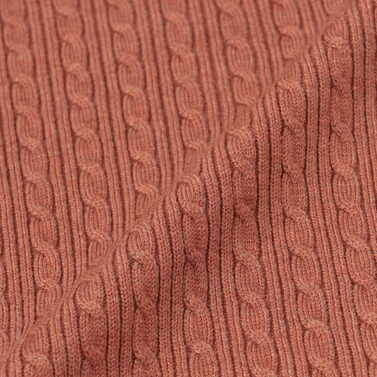 シルバーライン 【SL】【秋冬】 ハイネック ニットセーター/オレンジ/マシンウォッシャブル 橙淡色