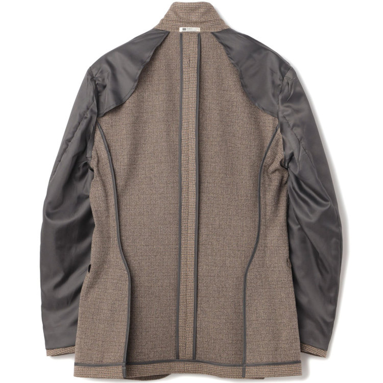 シルバーライン 【RBC】【秋冬】2釦ジャケット/ブラウン×チェック/パッチポケット/4S SUSTAINABILITY&ECOLOGY FABRIC 茶中間