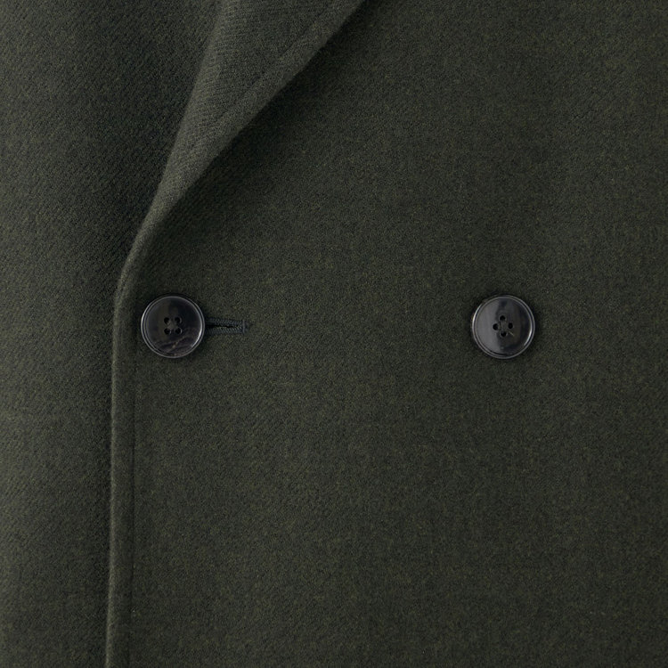 シルバーライン 【SL】ポリエステルデジタルツィードダブルラグランスリーブコート/カーキ×カルゼ 緑濃色