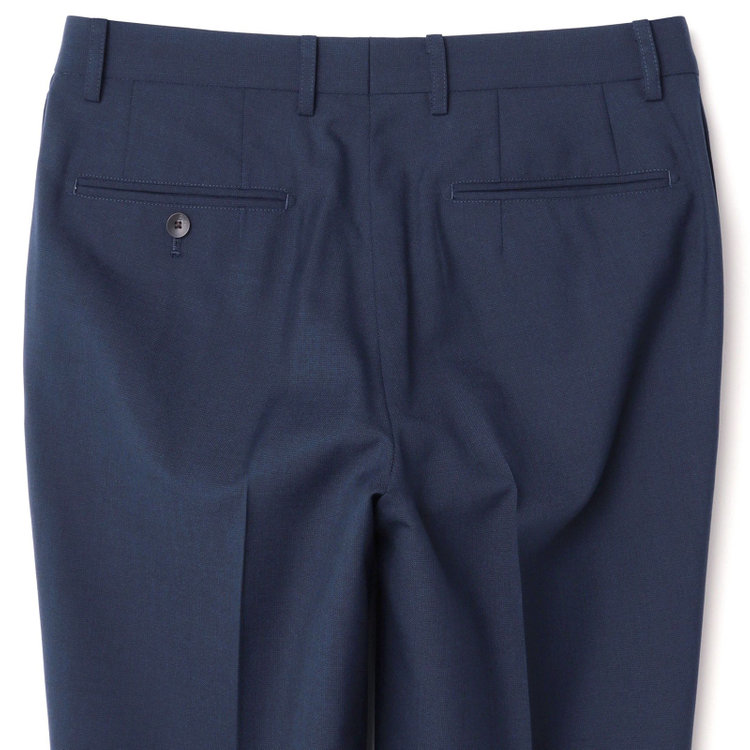 シルバーライン 【CLASSICO TAPERED】【秋冬】スペアパンツ付き/2釦シングルスーツ 1タック/ネイビー×ソリッド/ウォッシャブル/※裾上げ必要 紺中間