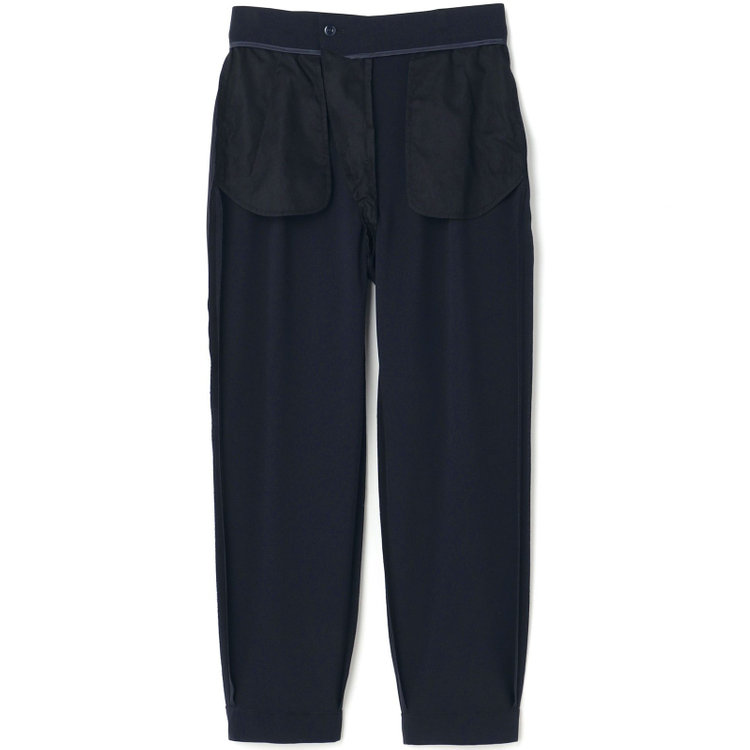 シルバーライン 【SL】【年間】テーパードパンツ/ネイビー/ウォッシャブル/※裾上げ済仕様 紺中間