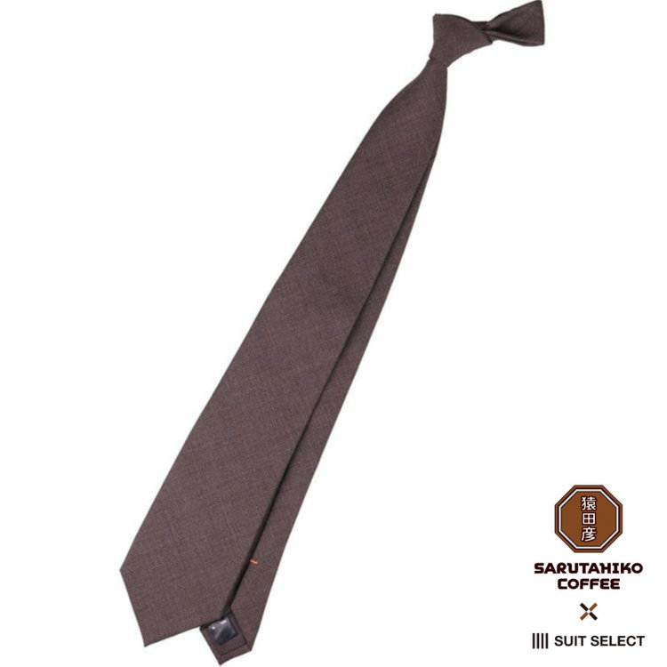 シルバーライン 【SILVER LINE】ウールソリッドネクタイ 8.5cm幅/ブラウン/SARUTAHIKO COFFEE その他