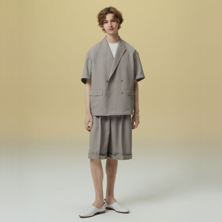 ブラックライン 「TailoredCasual」【春夏】ハーフレングスパンツ/ブラウン　 その他