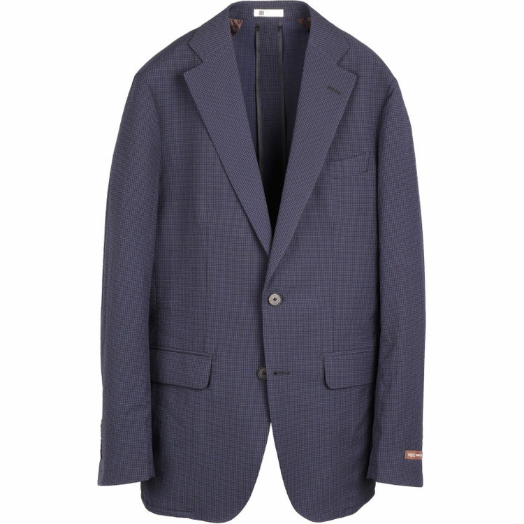 スーツセレクト 【WEB限定/OUTLET】【RBC】【春夏】2釦ジャケット/ネイビー＆ブラック×ハウンドトゥース ネイビー系(紺)