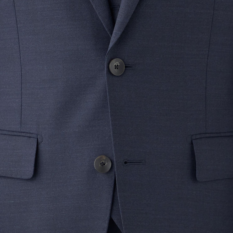 シルバーライン 【CLASSICO TAPERED】【年間】【結婚式対応可】2釦シングルフォーピーススーツ 1タック/ネイビー＋コーディネートパンツグレー/両面ジレ/ウエストムーブ/4S SUSTAINABILITY&ECOLOGY FABRIC/※裾上げ必要 紺中間