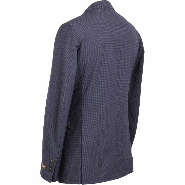 スーツセレクト 【WEB限定/OUTLET】【RBC】【春夏】2釦ジャケット/ネイビー＆ブラック×ハウンドトゥース ネイビー系(紺)