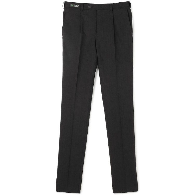 シルバーライン 【RBC】【春夏】ポリエステル1タックテーパードパンツ/ブラック/ウエストムーブ仕様/4S SUSTAINABILITY&ECOLOGY FABRIC/※裾上げ必要 黒
