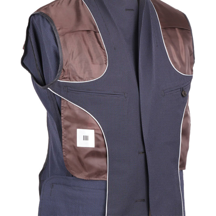 スーツセレクト 【WEB限定/OUTLET】【RBC】【春夏】2釦ジャケット/ネイビー＆ブラック×ハウンドトゥース ネイビー系(紺)