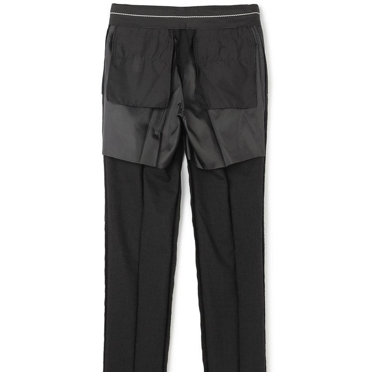 シルバーライン 【RBC】【春夏】ポリエステル1タックテーパードパンツ/ブラック/ウエストムーブ仕様/4S SUSTAINABILITY&ECOLOGY FABRIC/※裾上げ必要 黒