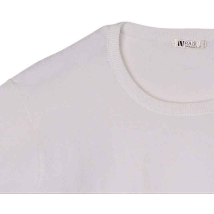スーツセレクト 【発送在庫あり】【RBC】【半袖】クルーネックニットTシャツ/ホワイト/RENU ホワイト系(白)