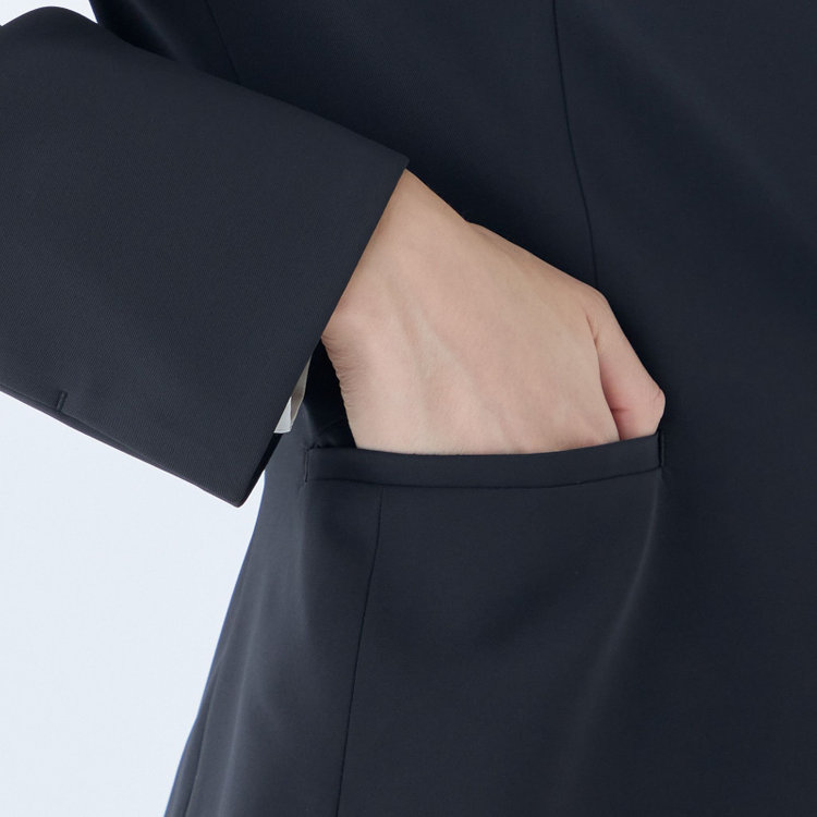 シルバーライン 【SL】【年間】キーカラージャケット/ネイビー/ウォッシャブル 紺中間