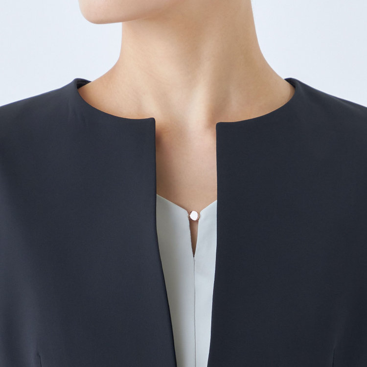 シルバーライン 【SL】【年間】キーカラージャケット/ネイビー/ウォッシャブル 紺中間