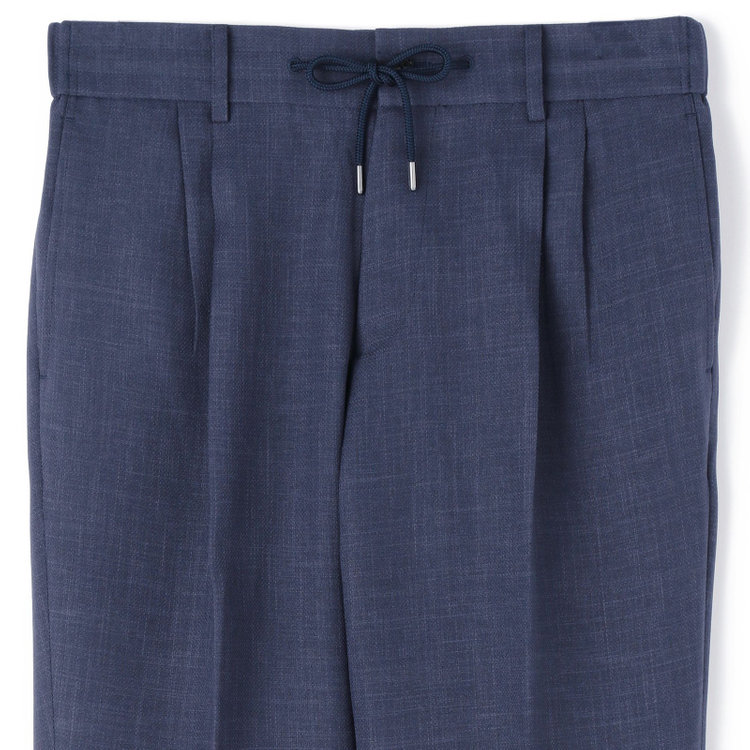 シルバーライン 【RBC】【春夏】3釦段返りシングルスーツ 2タック/ネイビー/パッチポケット/ドローコード&ウエストシャーリング/※パンツ裾上げ済仕様 紺淡色