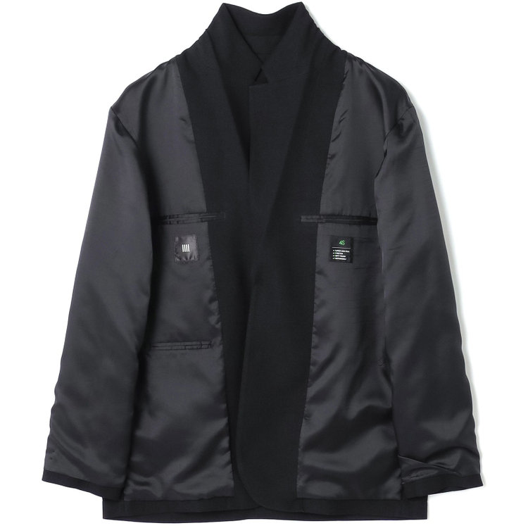 ブラックライン 【RBC】【春夏】2釦オーバーサイズジャケット/ブラック/パッチポケット/4S SUSTAINABILITY&ECOLOGY FABRIC 黒