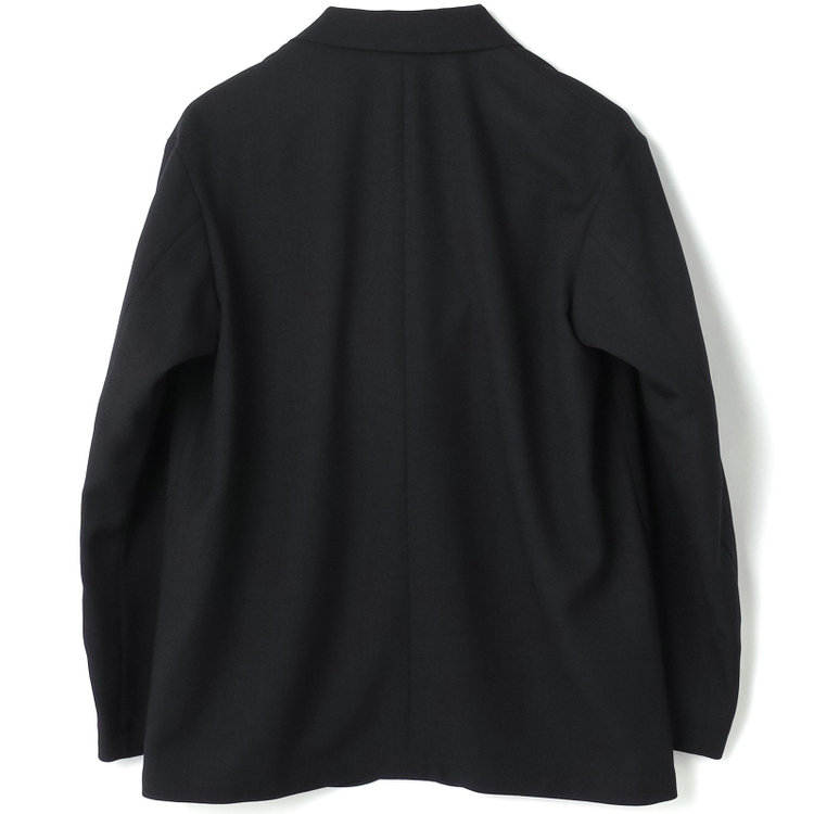 ブラックライン 【RBC】【春夏】2釦オーバーサイズジャケット/ブラック/パッチポケット/4S SUSTAINABILITY&ECOLOGY FABRIC 黒
