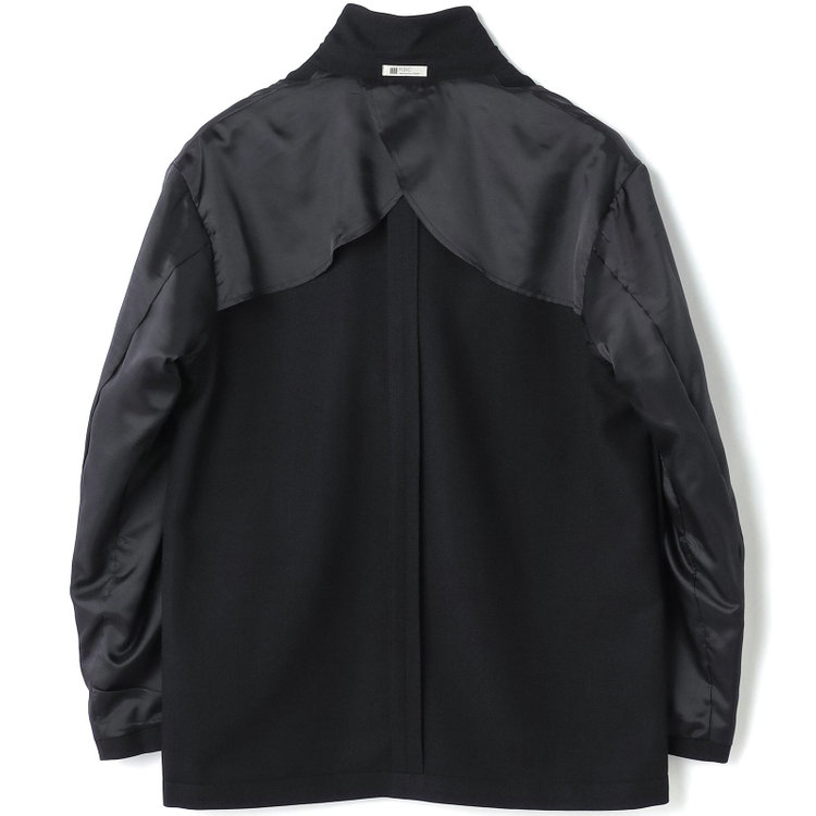 ブラックライン 【RBC】【春夏】2釦オーバーサイズジャケット/ブラック/パッチポケット/4S SUSTAINABILITY&ECOLOGY FABRIC 黒